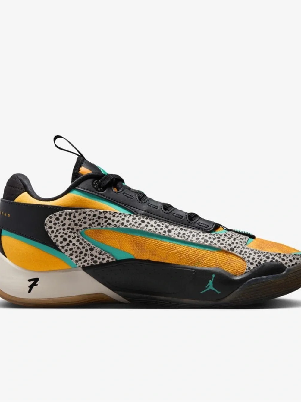 Jordan Low-Top Luka 2 Sneaker in Yellow, Black & Teal Accent